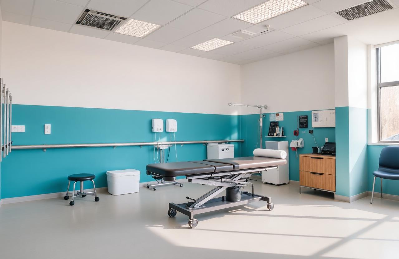 Sala di trattamento osteopatico e fisioterapico presso il centro IDROKINETIC