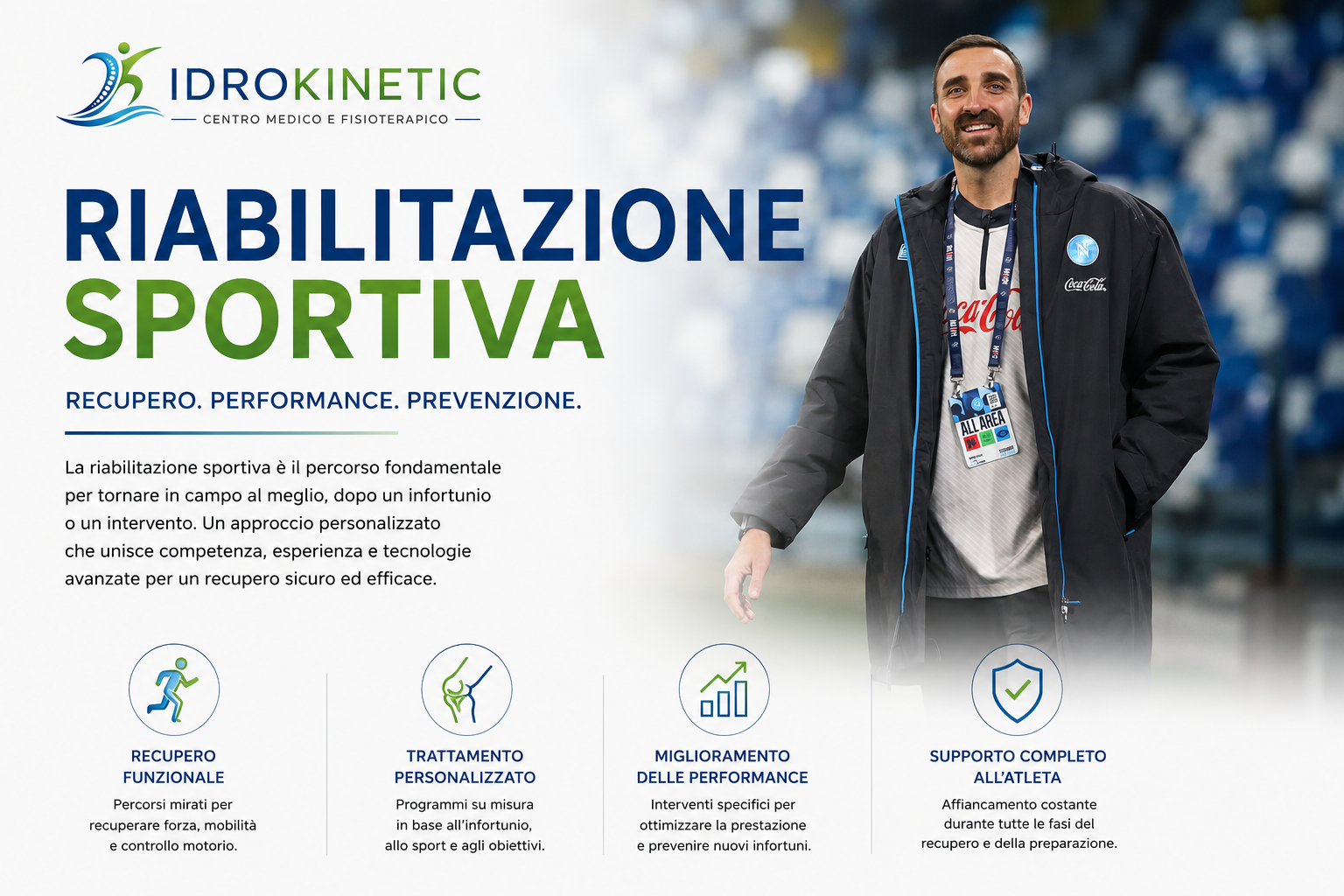 Seduta di riabilitazione sportiva presso Idrokinetic